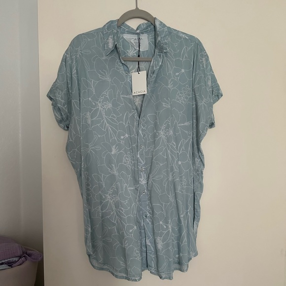 ACACIA MOMBASA TENCEL TOP 22 MOOREA SIZE P NWT - Picture 1 of 9